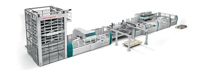 Salvagnini S4 + P4 line - Flexible manufacturing system
